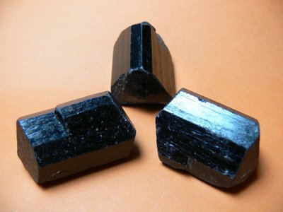 Tourmaline pointes bi-termines noire collection Npal